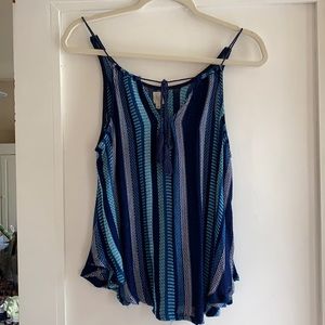 Beachy Tie-front Tank Top by Surf Gypsy